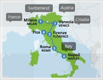 Reiseplanung: Italien Bahnpass - InterRail Italien Pass