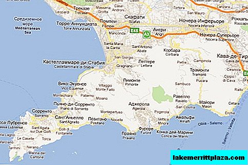 Amalfi rannik: kaart ja läheduses olevad vaatamisväärsused