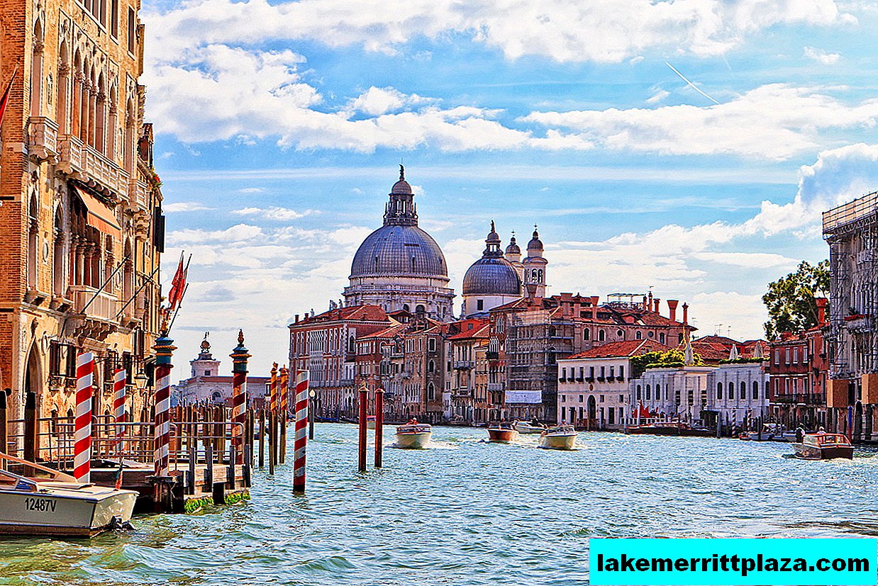 Passagem de dia de riviera veneziana para Veneza